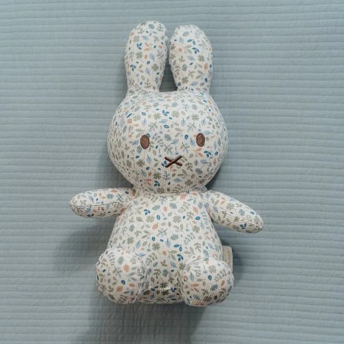 nijntje knuffel all-over print 30 cm - Blauw - Lucky Leaves