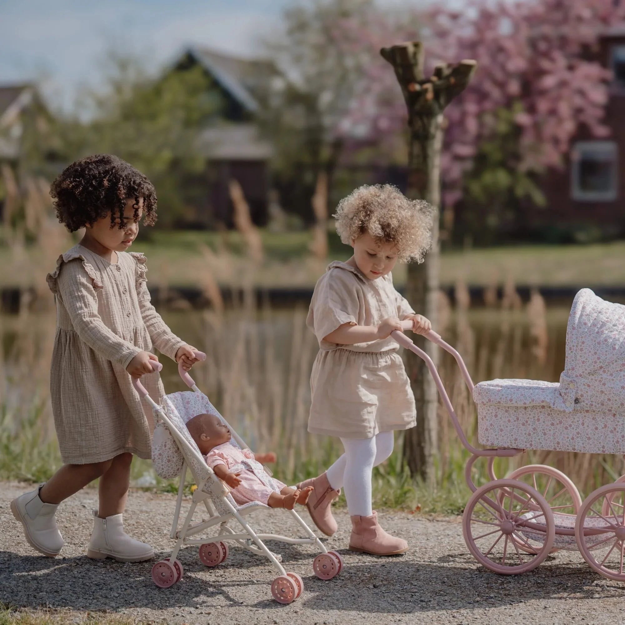 Poppenbuggy – Roze – Essentials – Soft Flowers