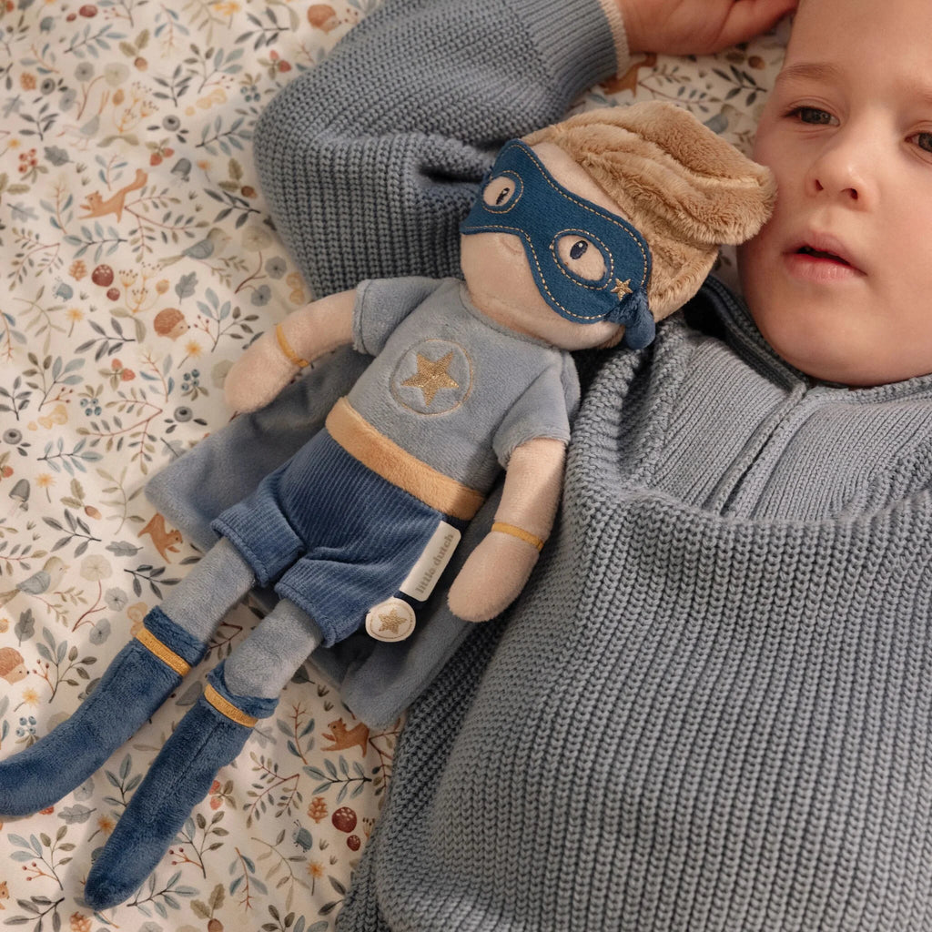 Knuffelpop Superheld Jim - 35 cm