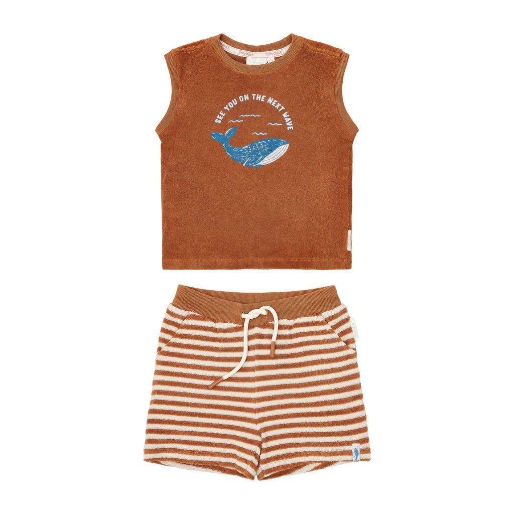 Shirt en short set - Bruin