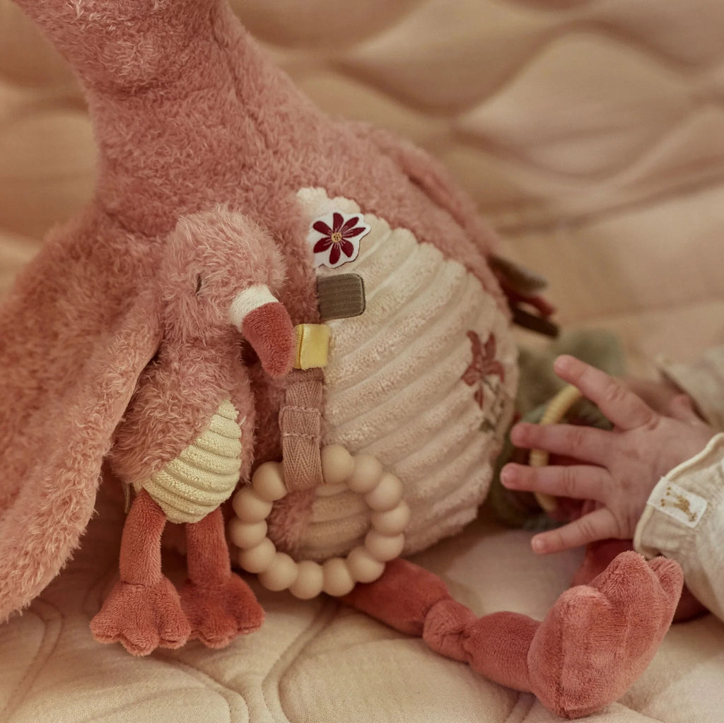 Activiteitenknuffel Flamingo - Roze