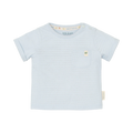 Gestreept shirt korte mouw - Blauw