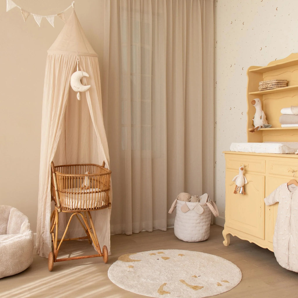 Vloerkleed rond - Wit - Newborn Naturals - Little Goose