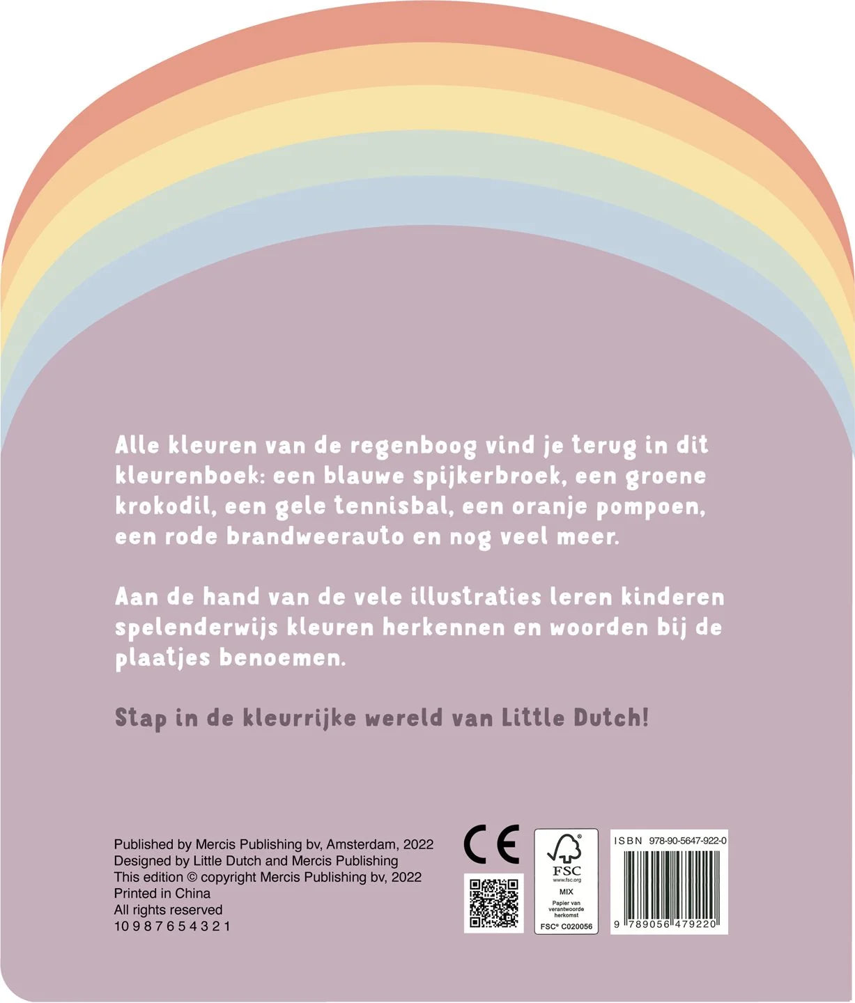 Kinderboek Regenboog Kleurenboek - NL