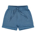 Korte broek linnen - Blauw