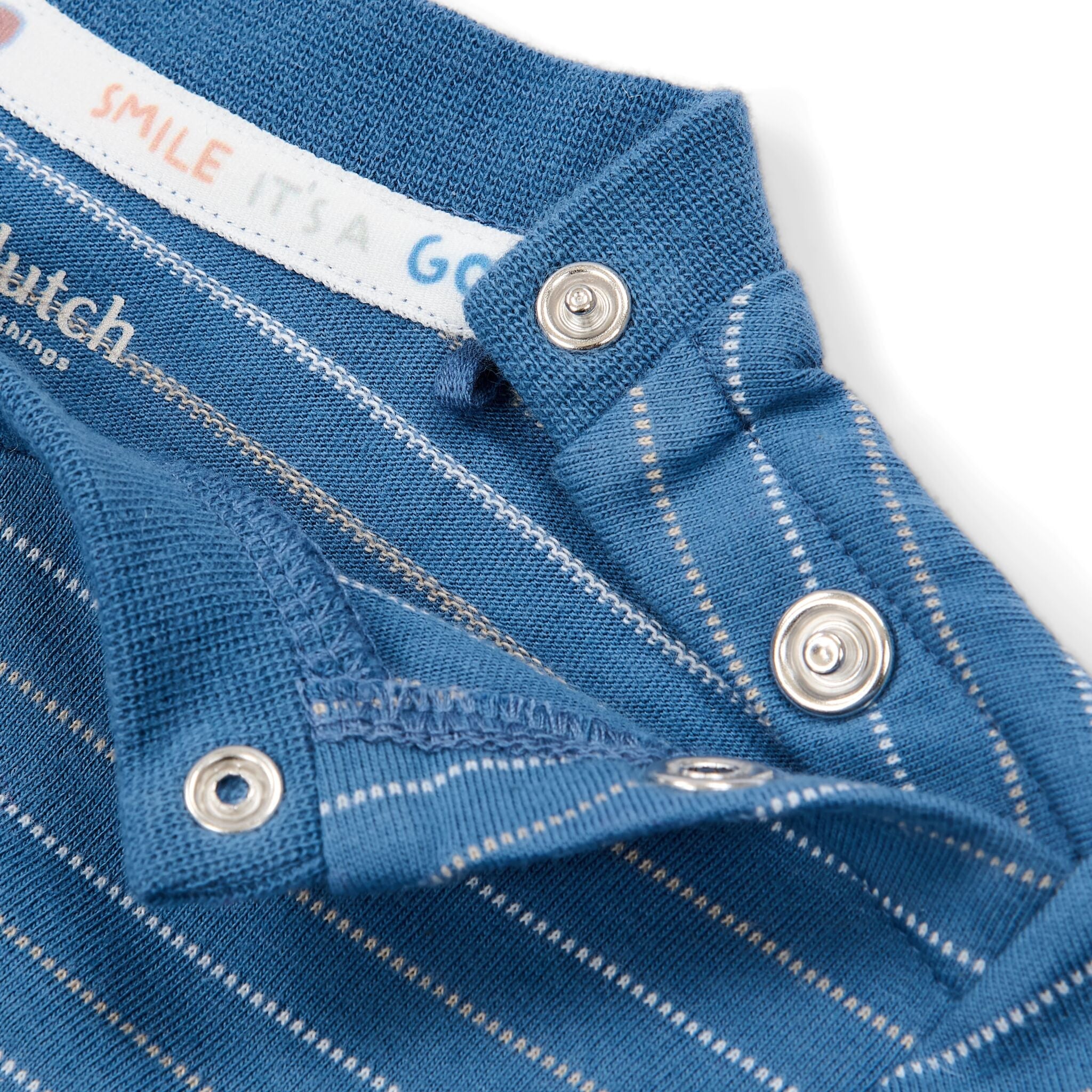Shirt korte mouw - Blauw - Indigo Stripe