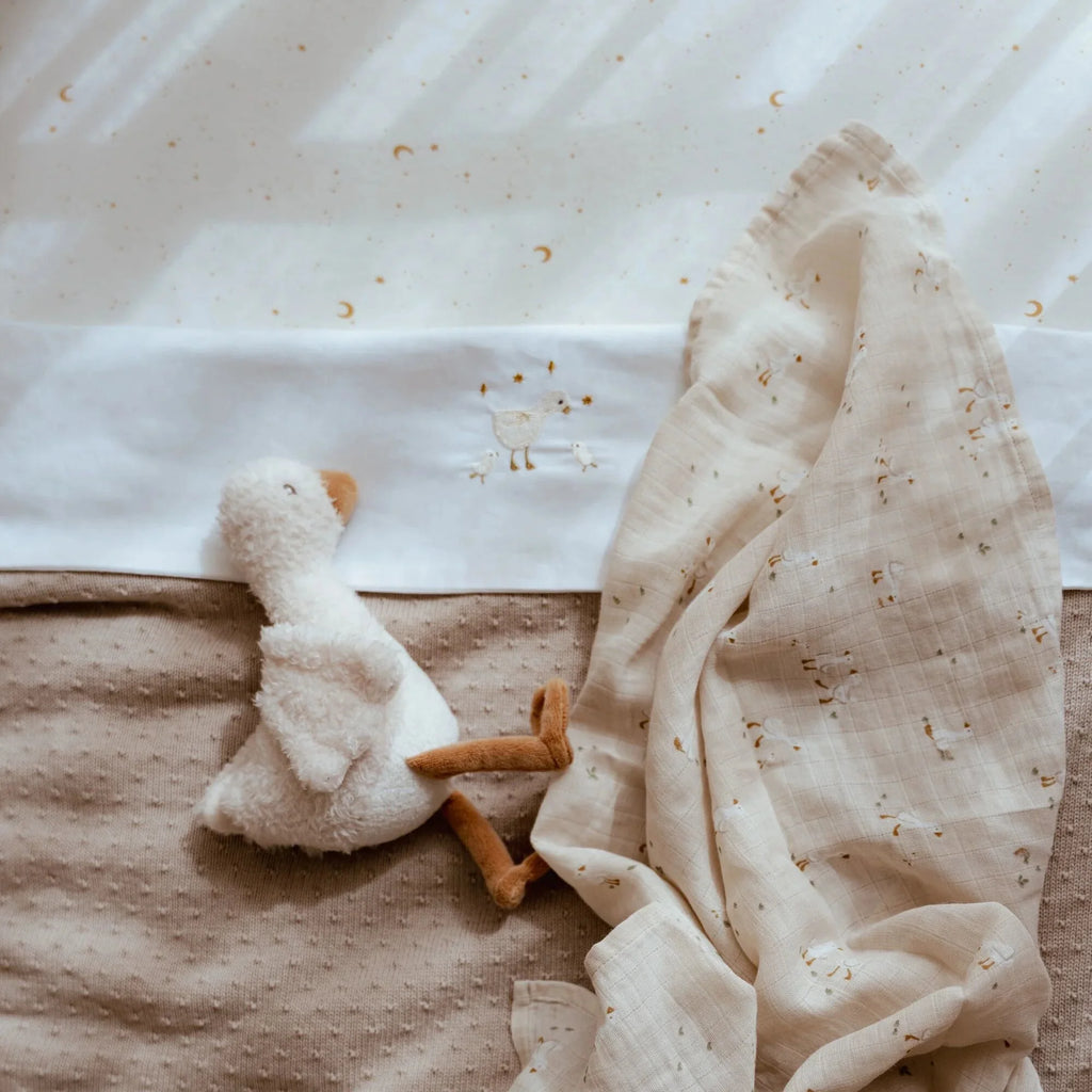 Wieg hoeslaken - Wit - Newborn Naturals - Little Goose