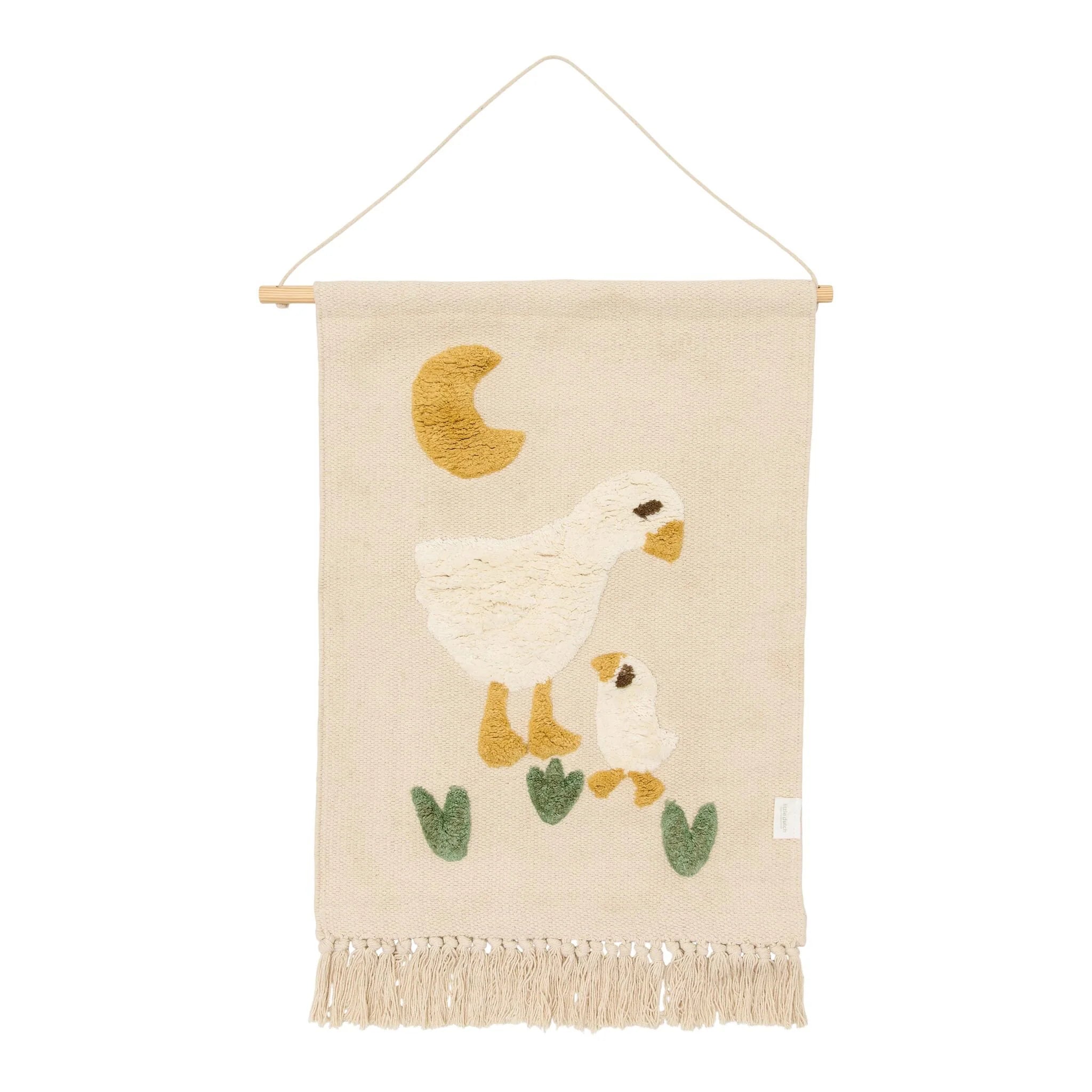 Wandkleed gans - Wit