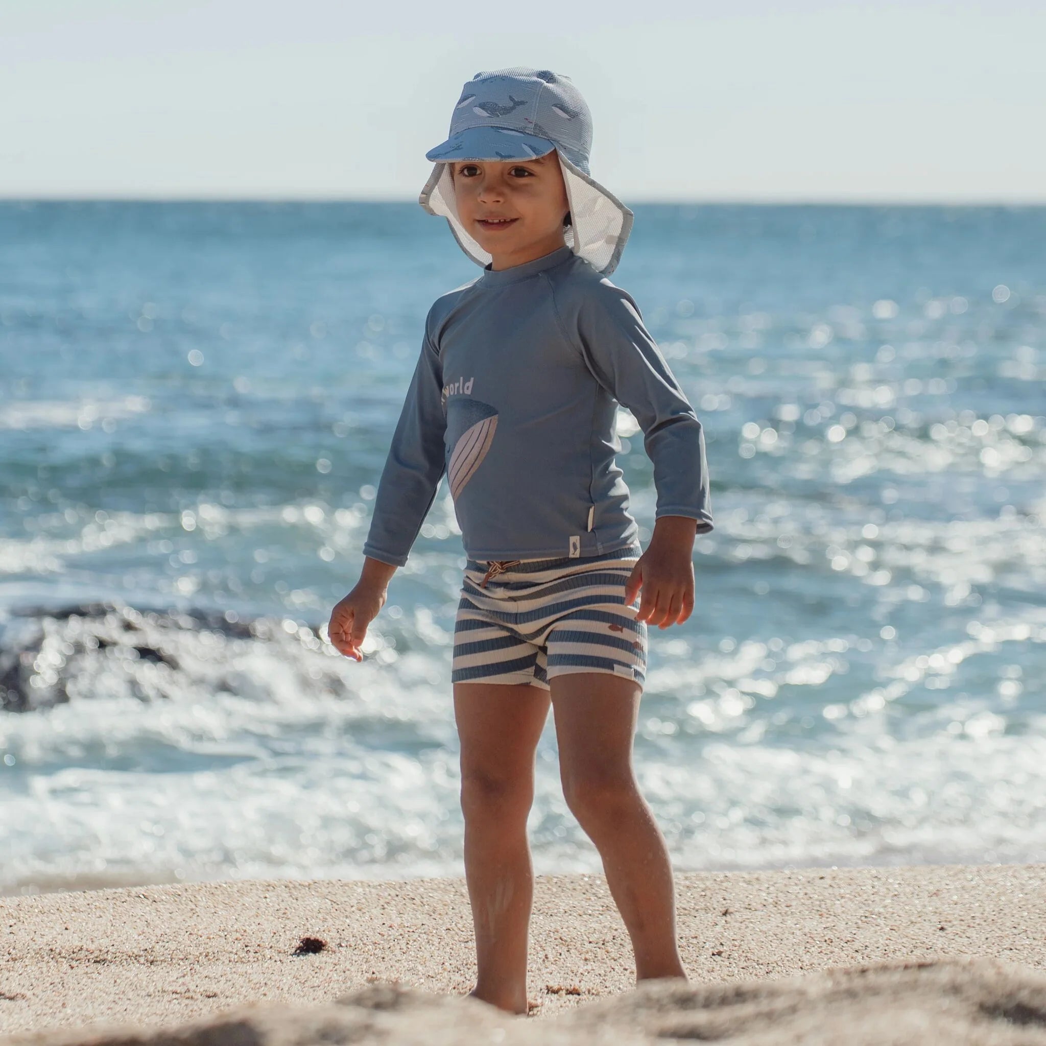 Zwembroek - Blauw - Ocean Blue Stripes
