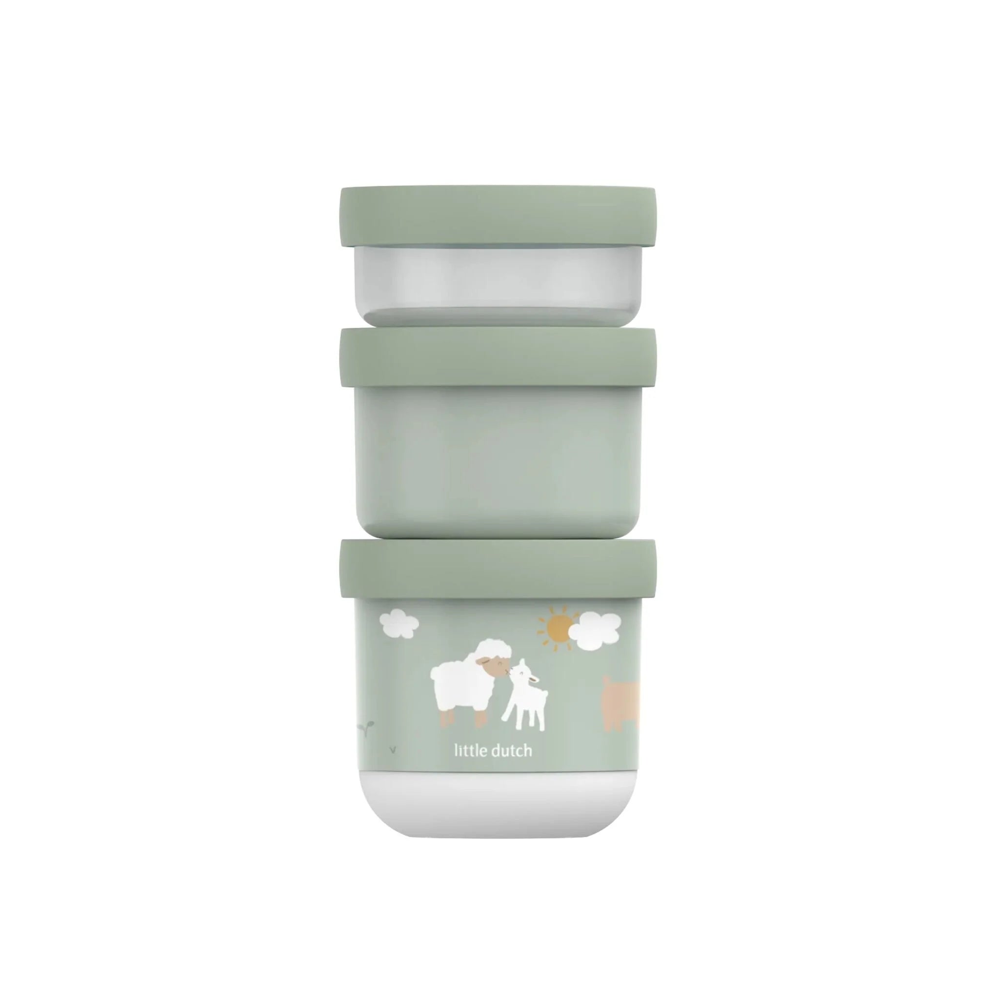 Snackbox Stack 3-Delig Little Farm