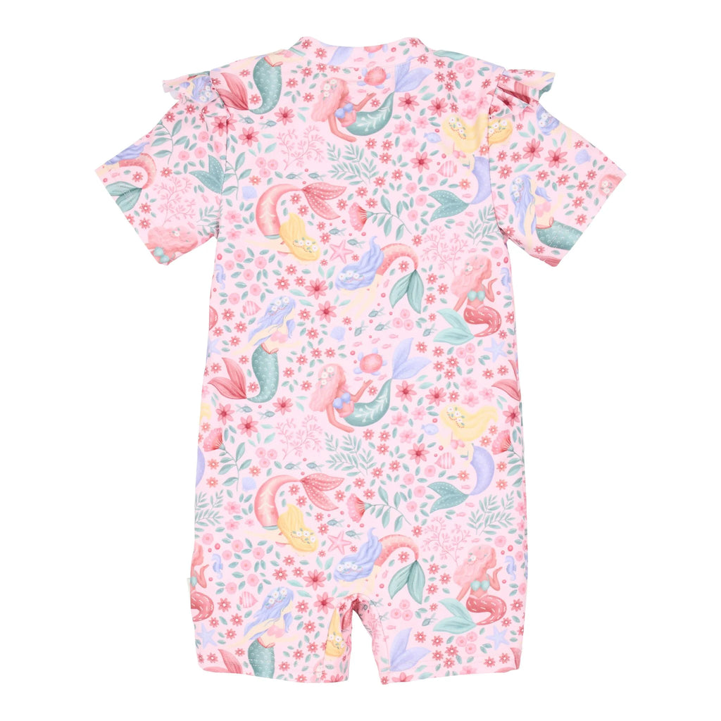 Zwempak korte mouw - Roze - Dreamy Mermaid