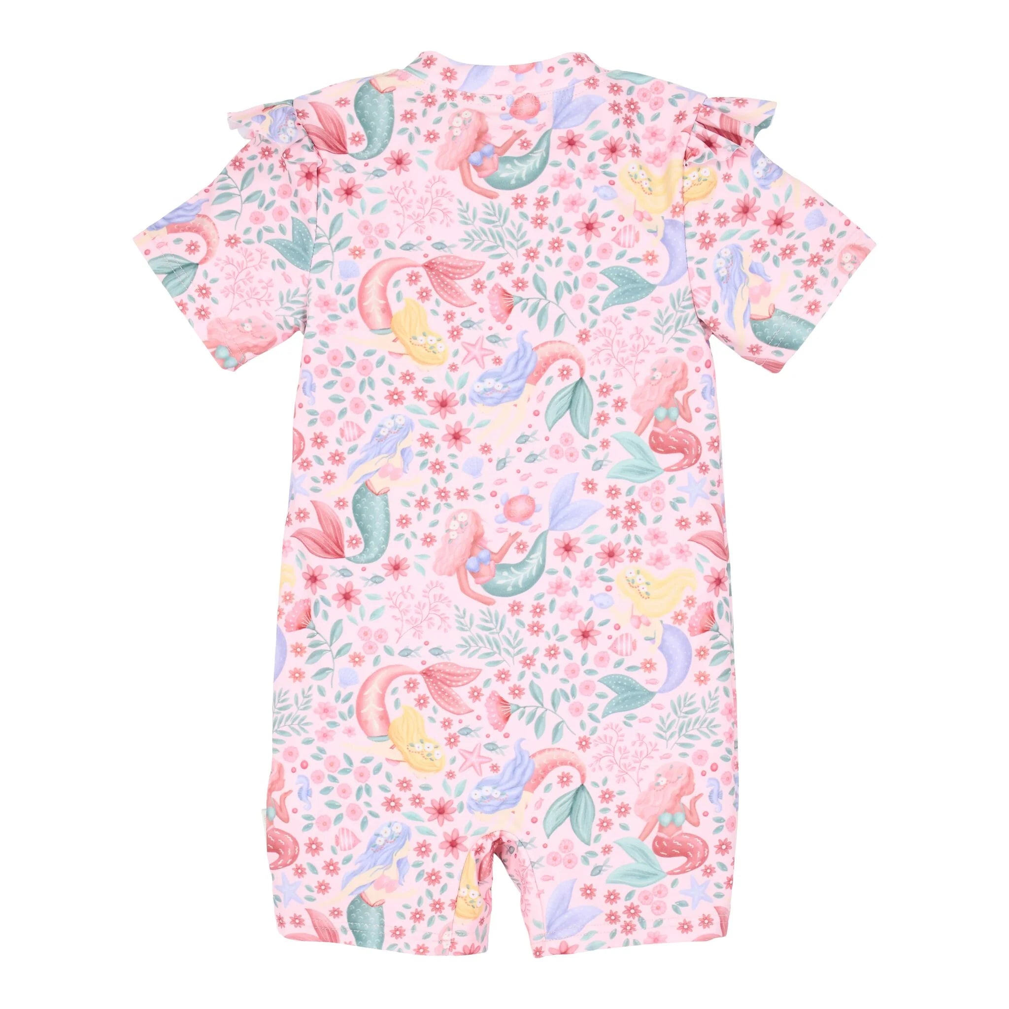 Zwempak korte mouw - Roze - Dreamy Mermaid