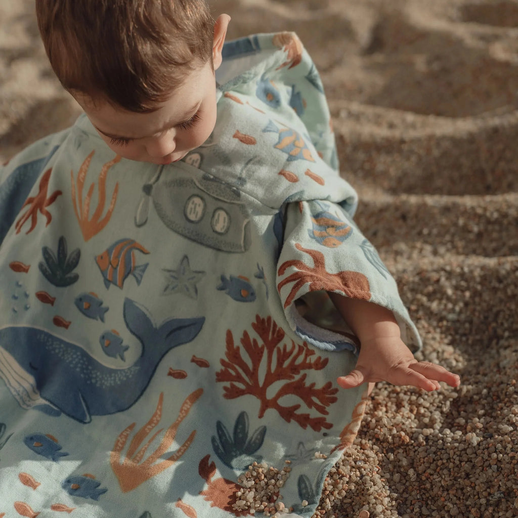 Badponcho - Groen - Ocean Friends