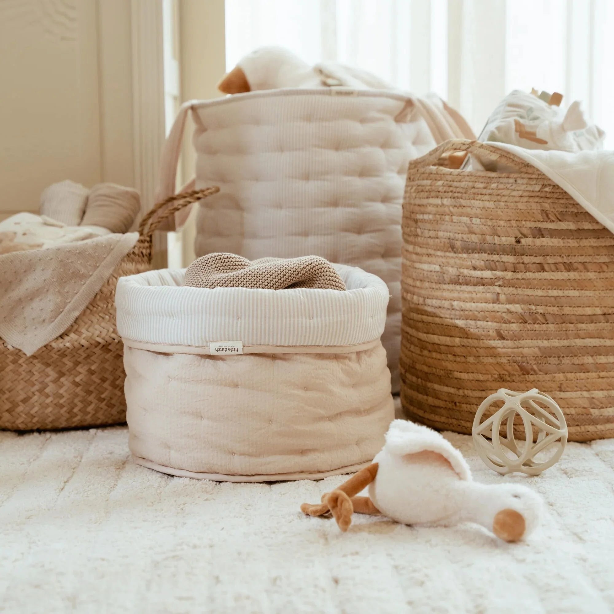 Opbergmand groot - Beige - Essentials