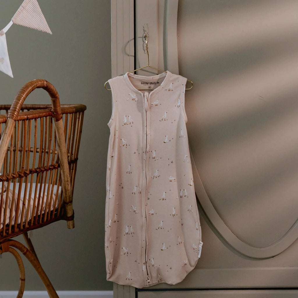 Slaapzak zomer – Beige – Maat 70 cm – Newborn Naturals – Little Goose