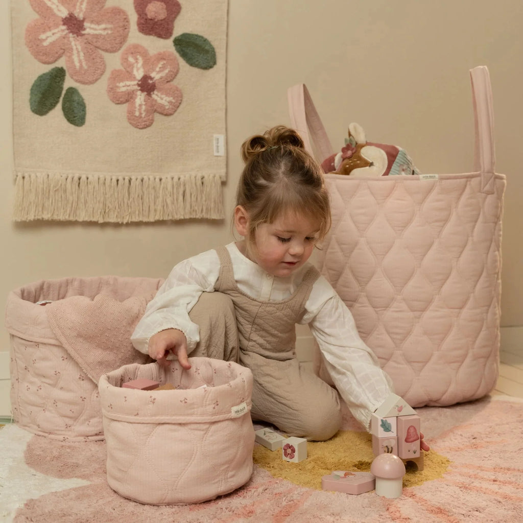 Opbergmand groot - Roze - Essentials