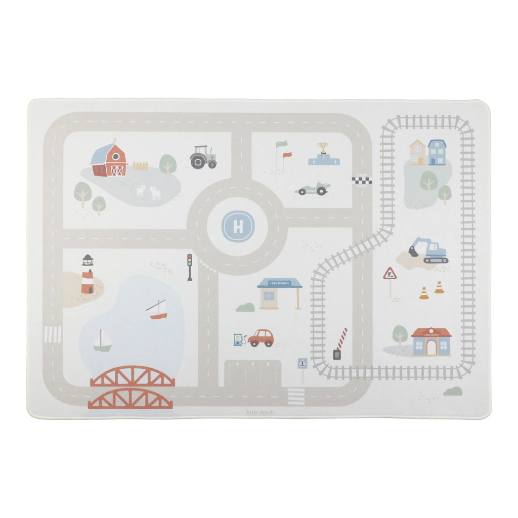 Speelkleed auto's - Beige
