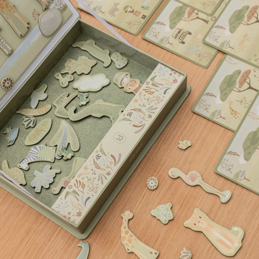 Magnetisch speelbord Safari dieren