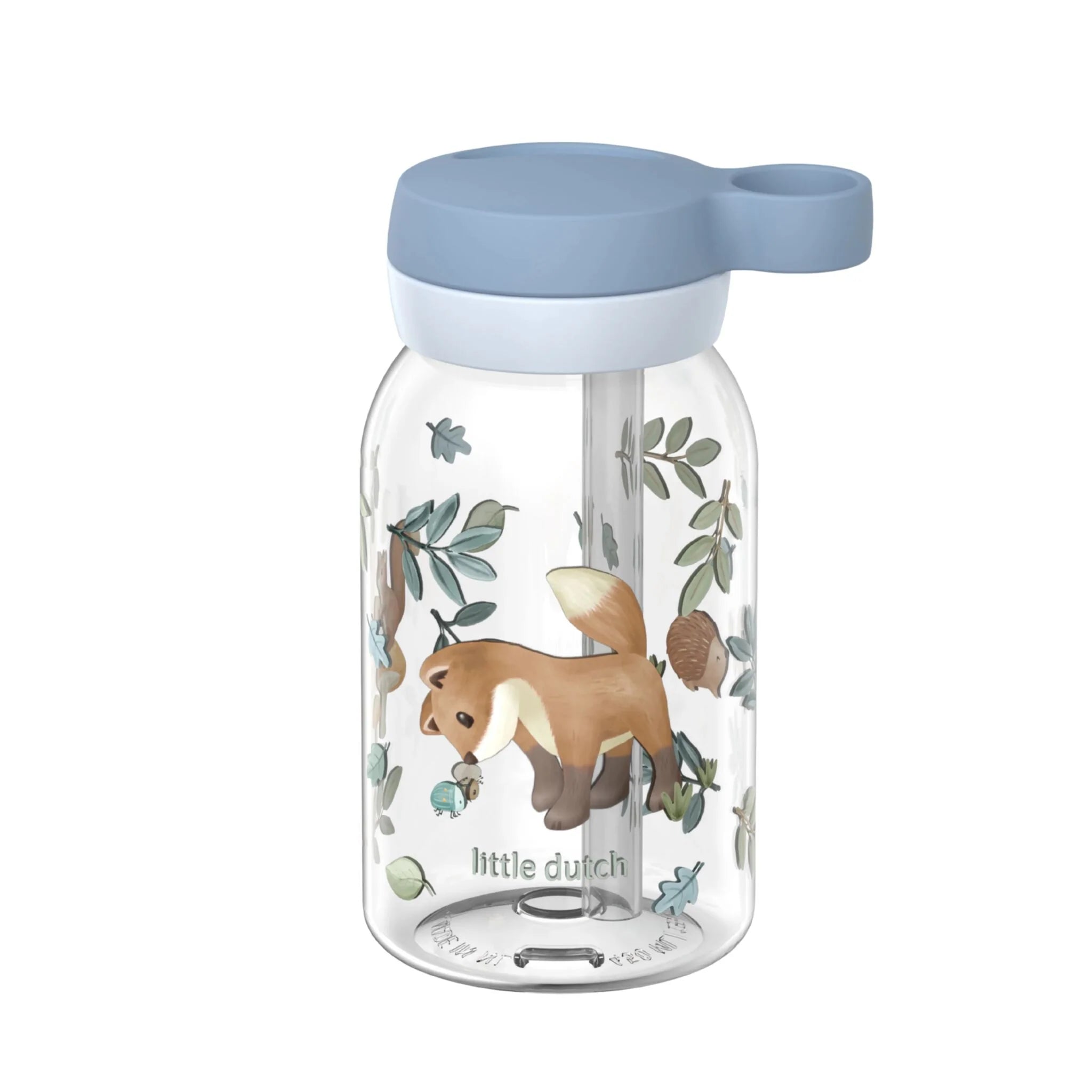 Mepal Drinkfles met rietje 450 ml - Blauw