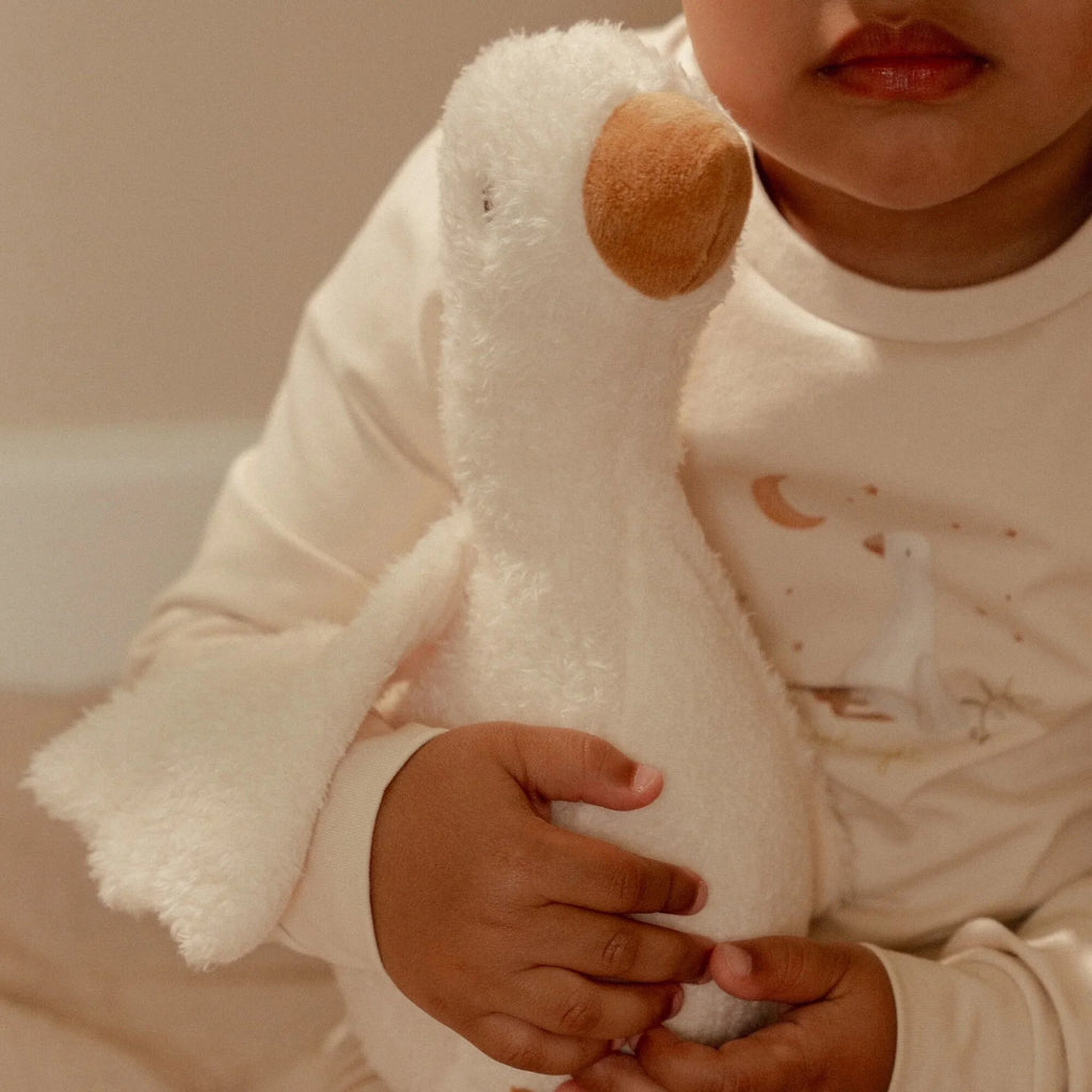 Knuffel Gans 25 cm - Wit - Little Goose