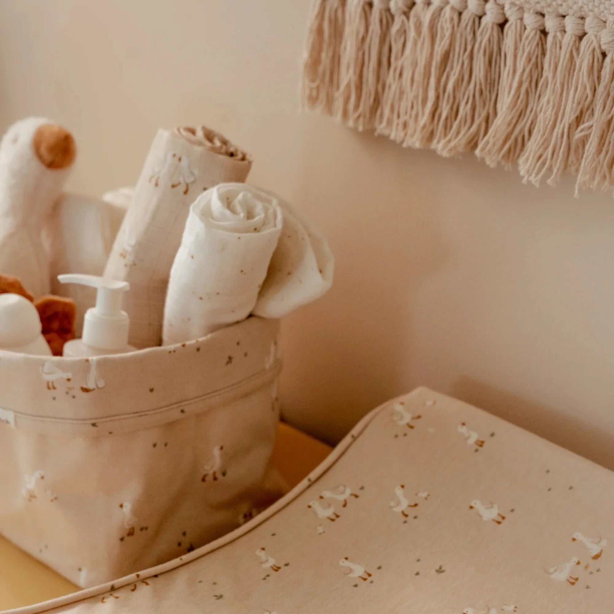 Swaddle - Beige - Newborn Naturals - Little Goose