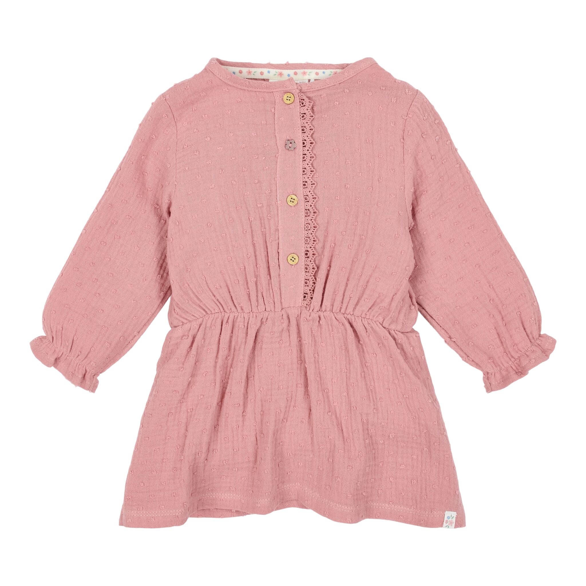 Jurk - Lange Mouw - Roze