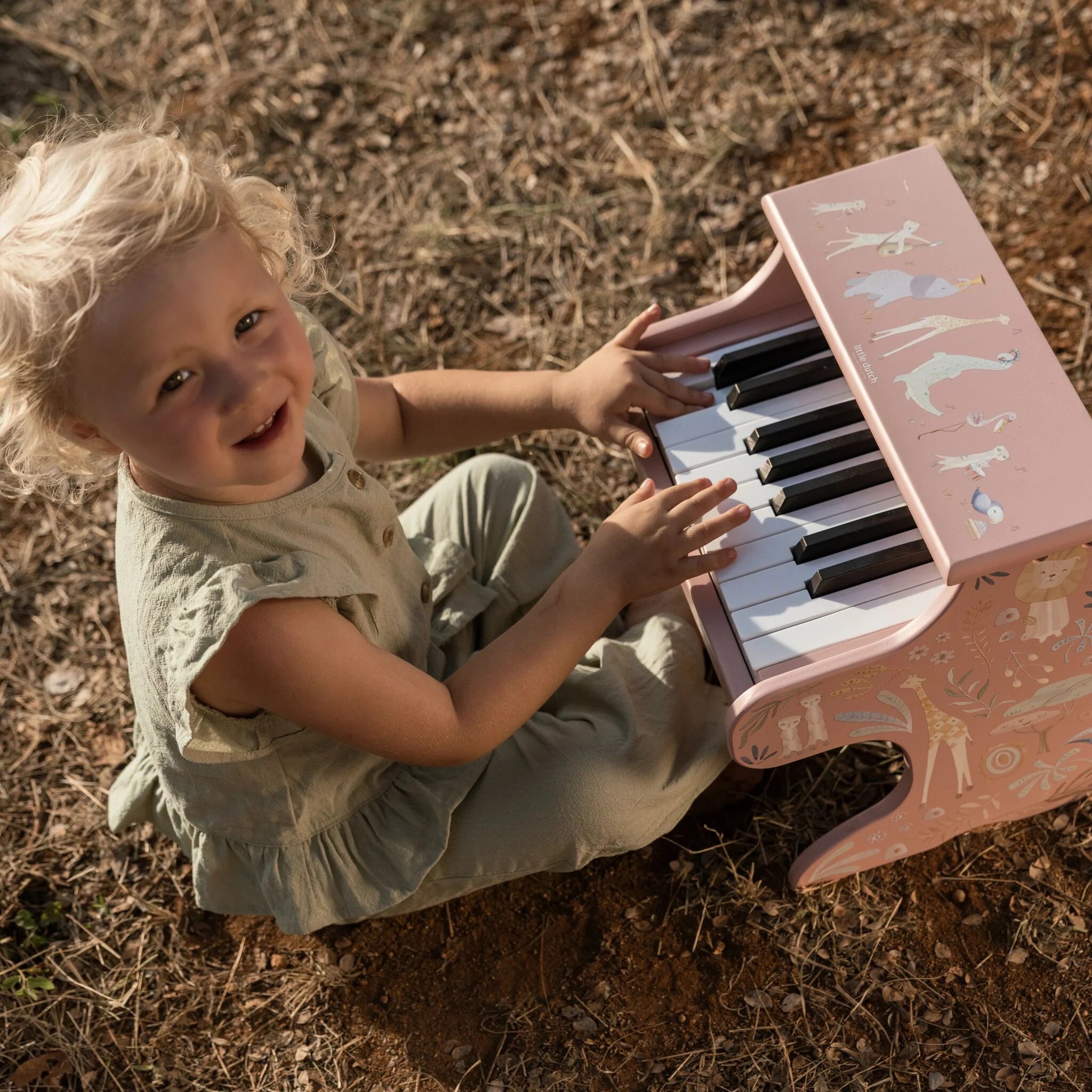 Houten piano - Roze -  Safari Friends