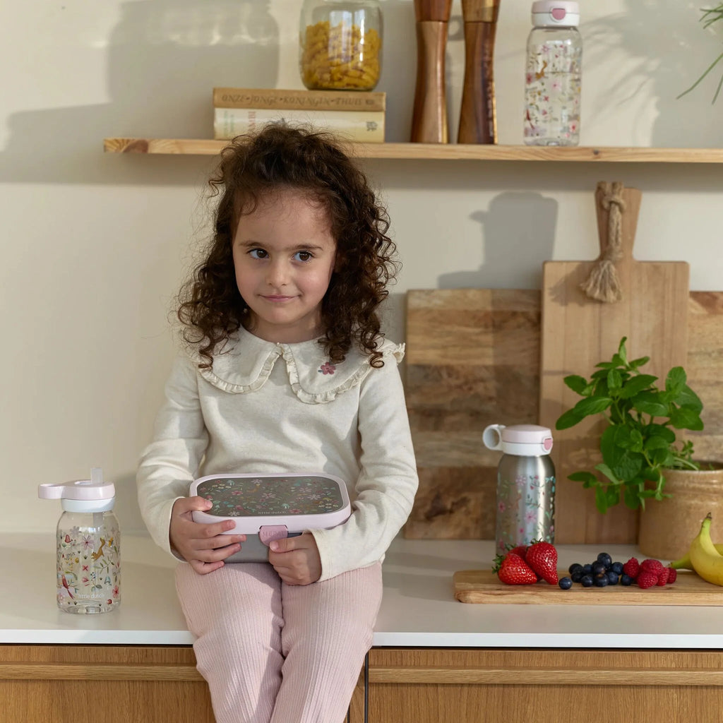 Mepal Drinkfles met rietje 450 ml - Roze