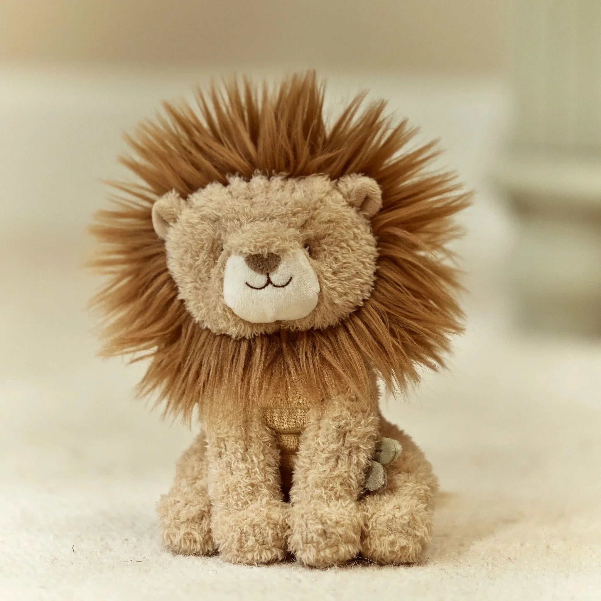 Knuffel Leeuw - Geel - 17 cm