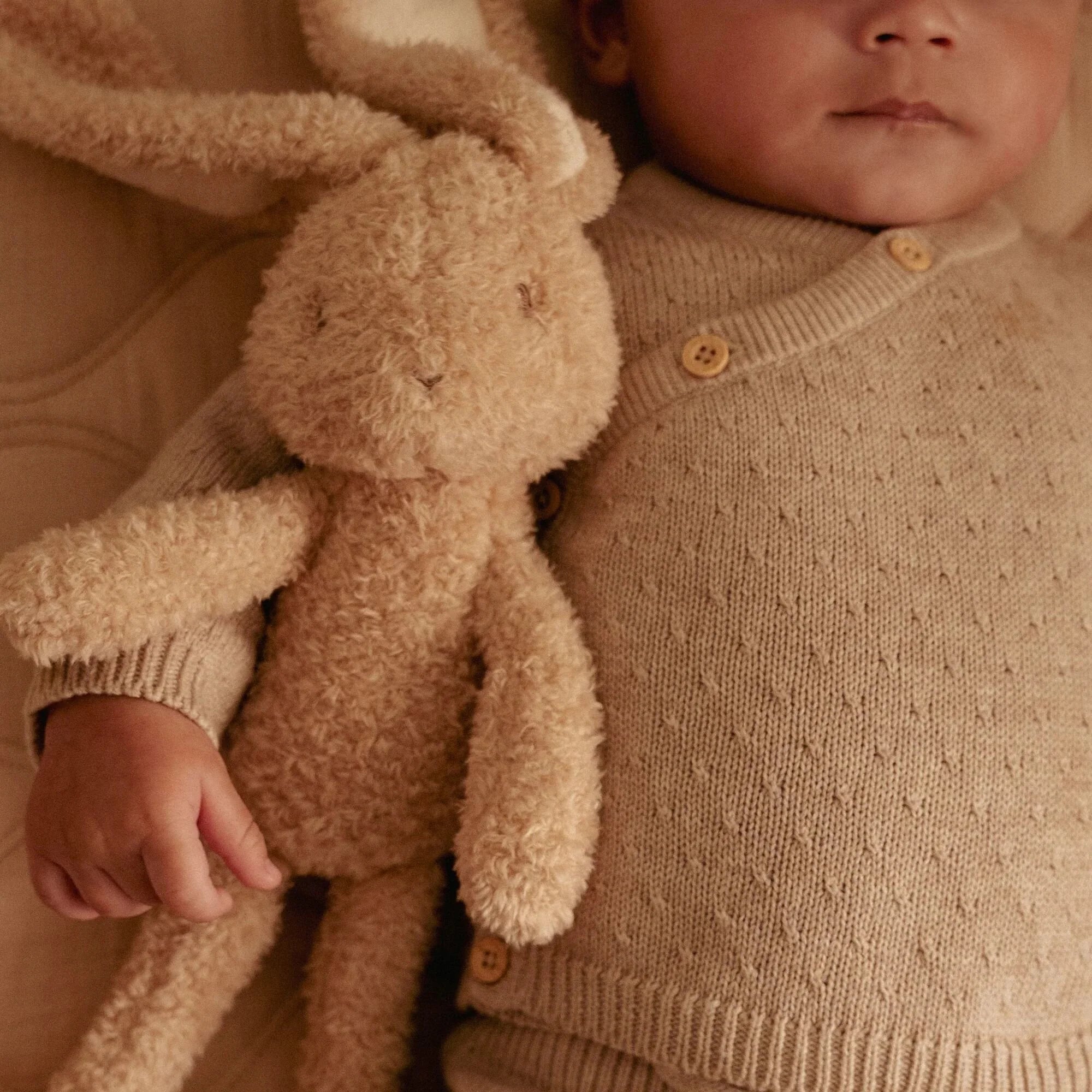 Knuffel Konijn 32 cm - Beige - Baby Bunny