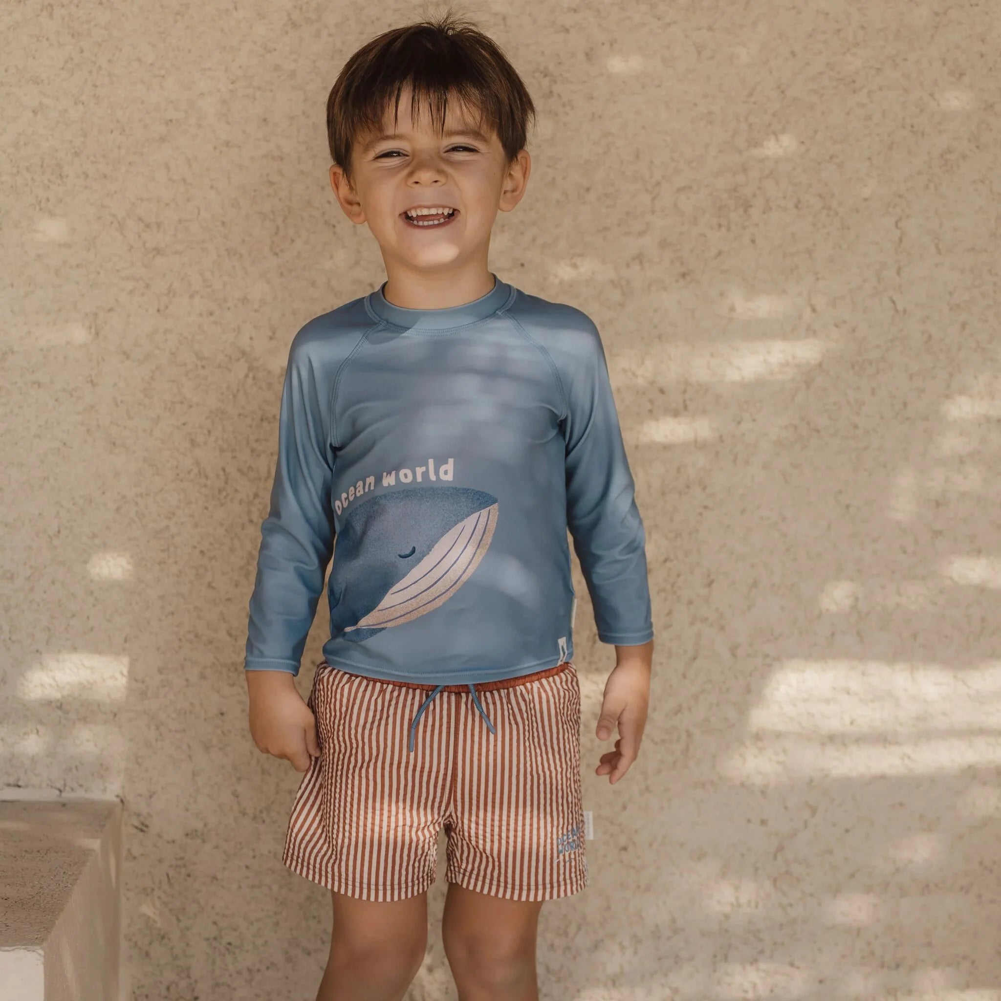 Zwemshirt lange mouw - UPF 40 - Blauw
