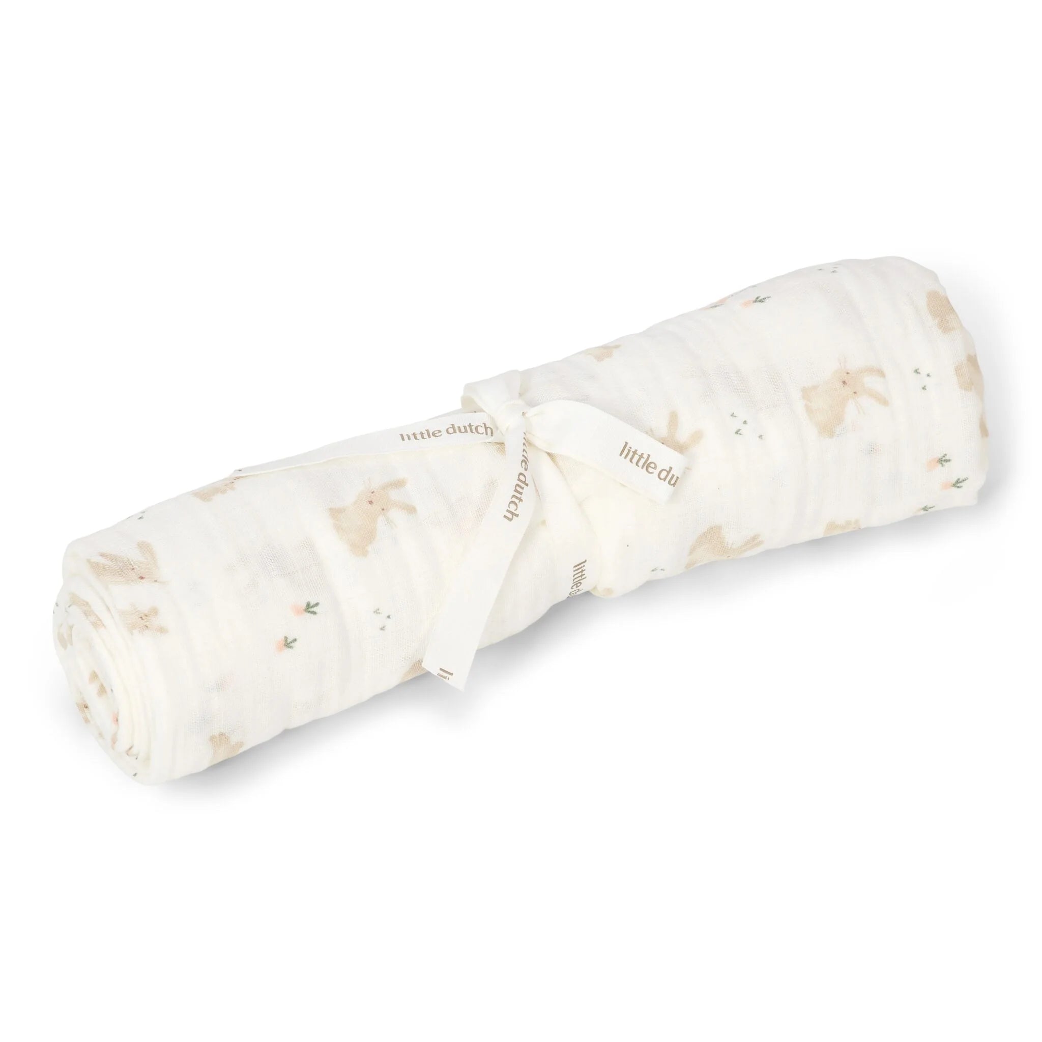 Swaddle - Wit - 120 cm - Newborn Naturals - Baby Bunny