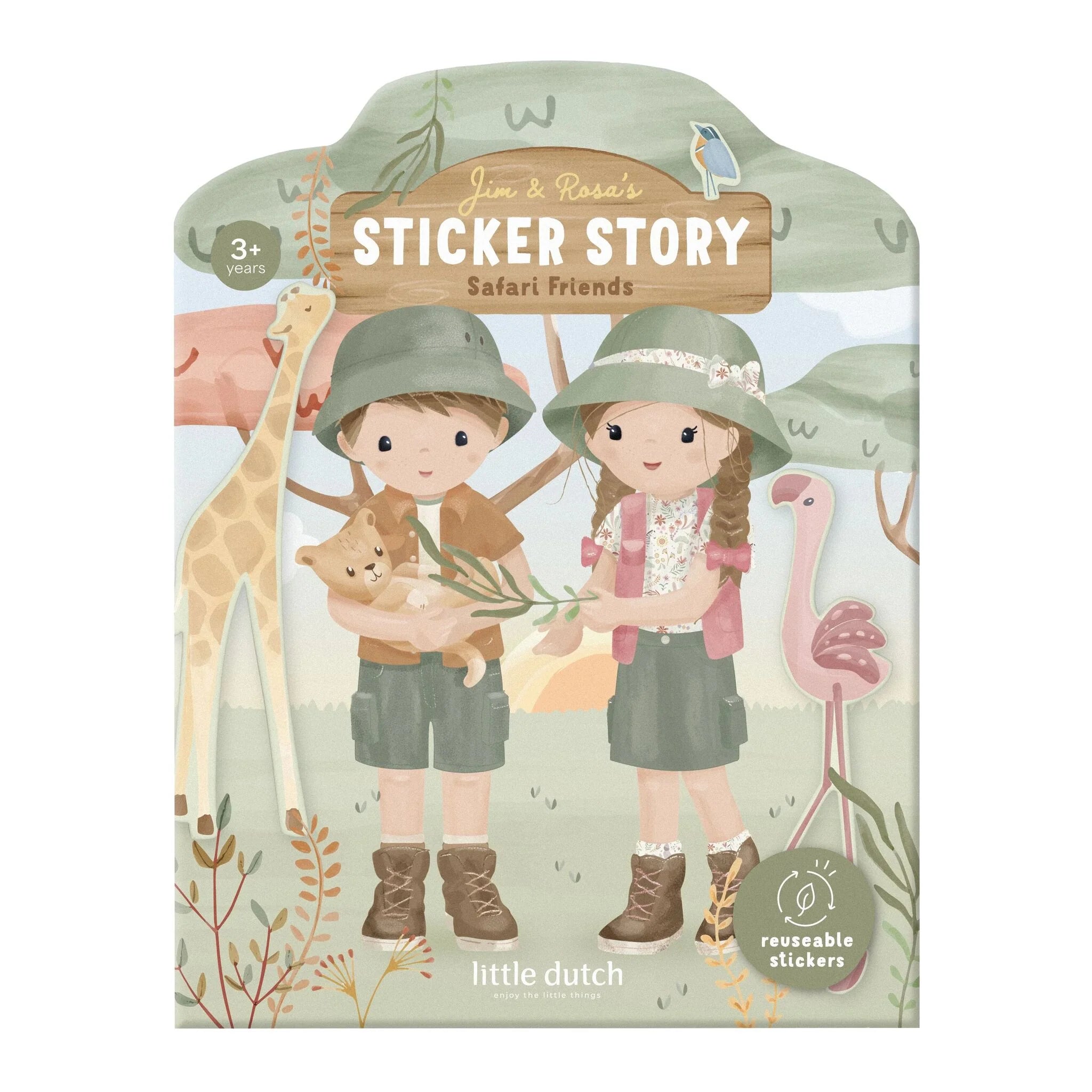 Herbruikbaar stickerboek - Jim en Rosa