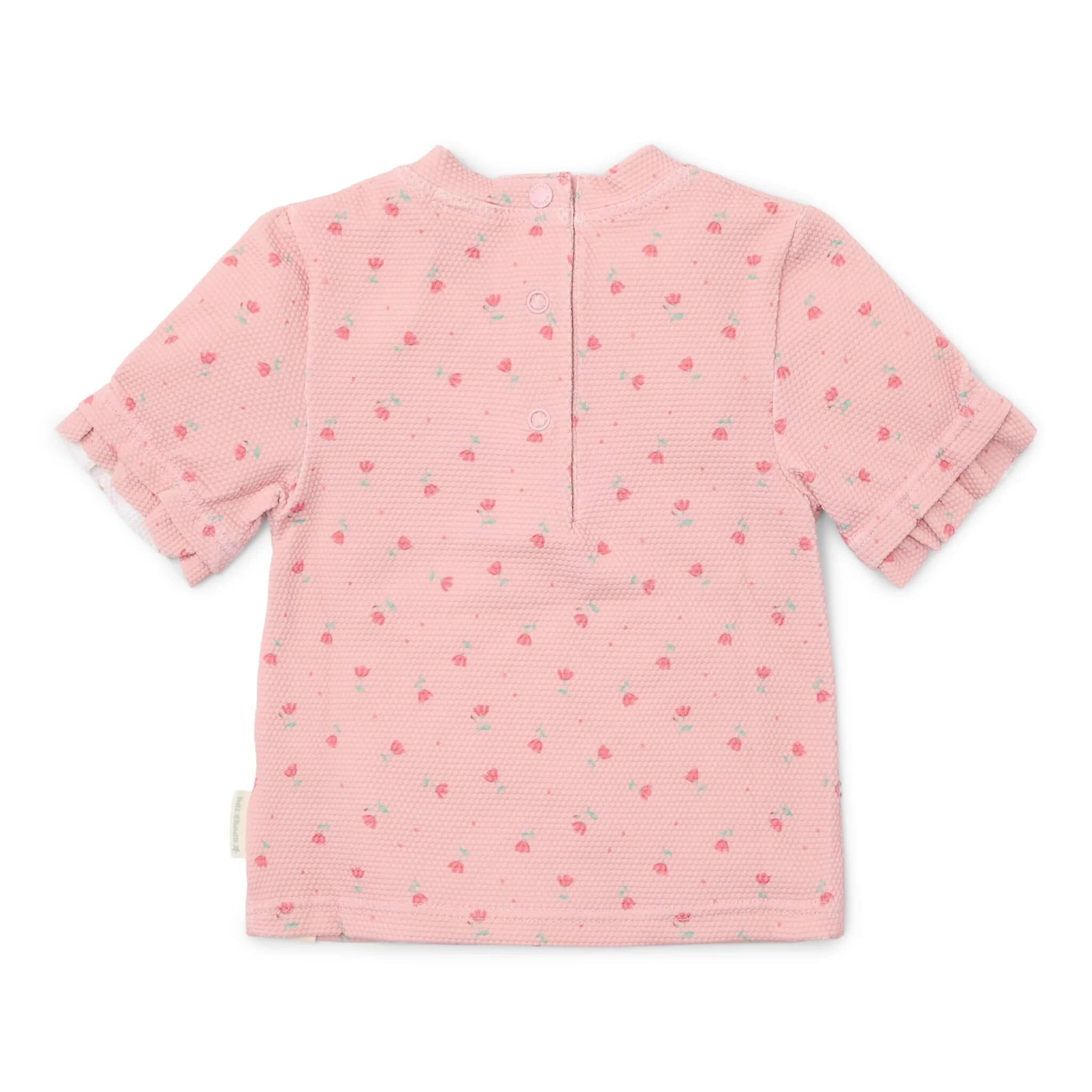 Zwemshirt korte mouw - Lichtroze - Sunny Flowers