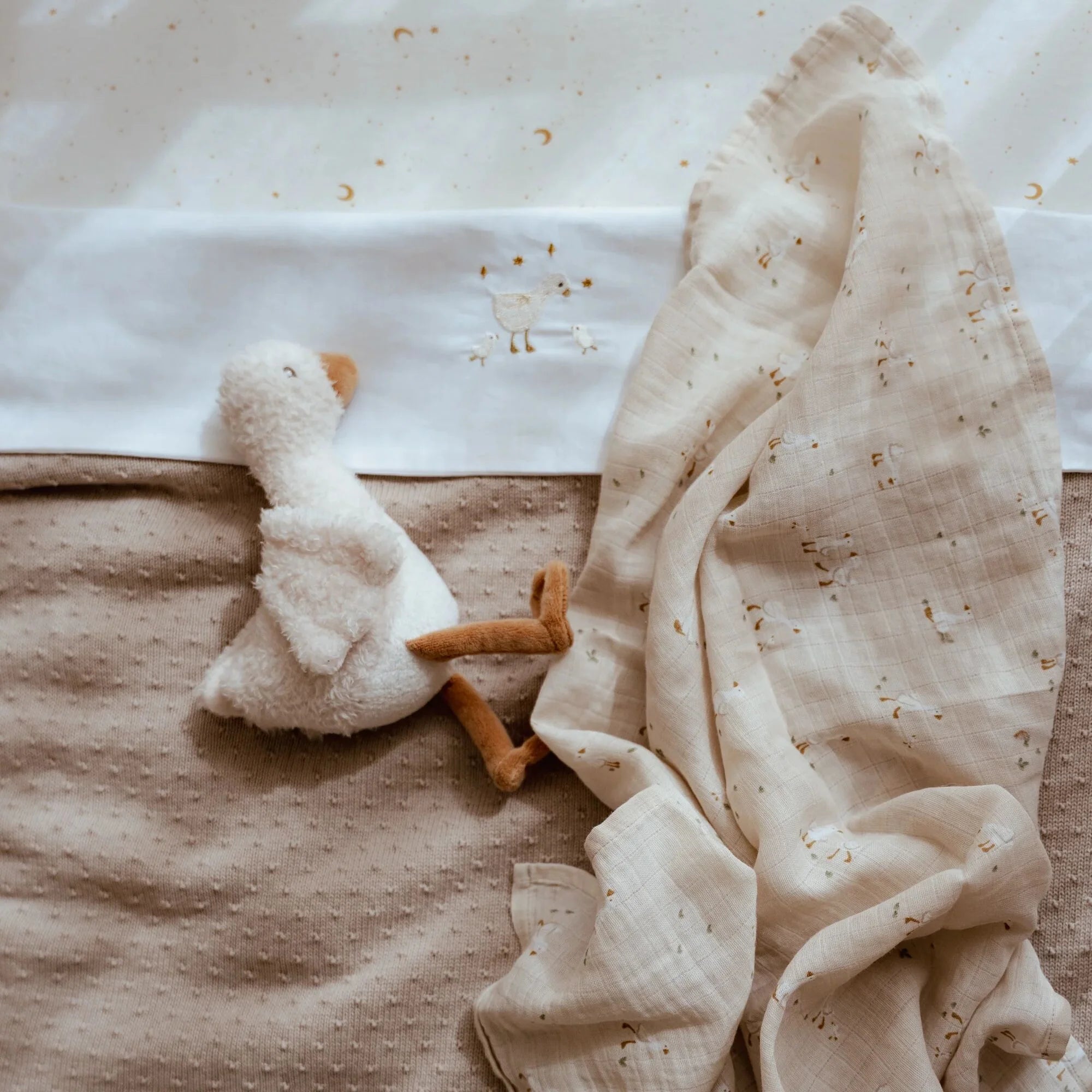 Swaddle - Beige - 120 cm - Newborn Naturals - Little Goose