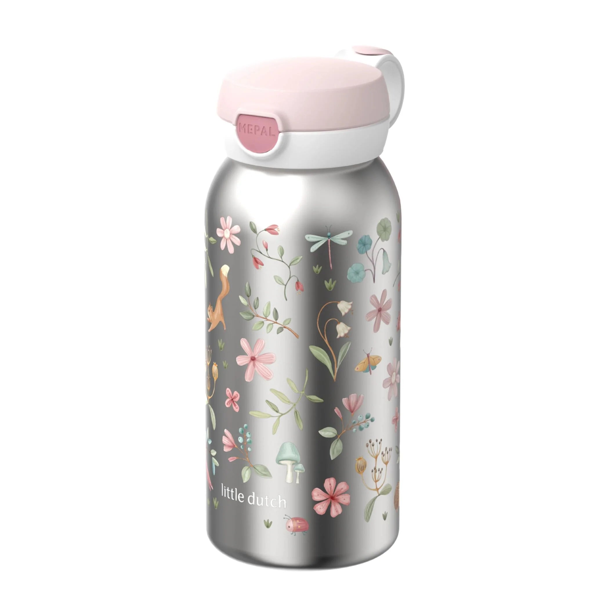 Mepal RVS drinkfles pop-up 600 ml - Roze