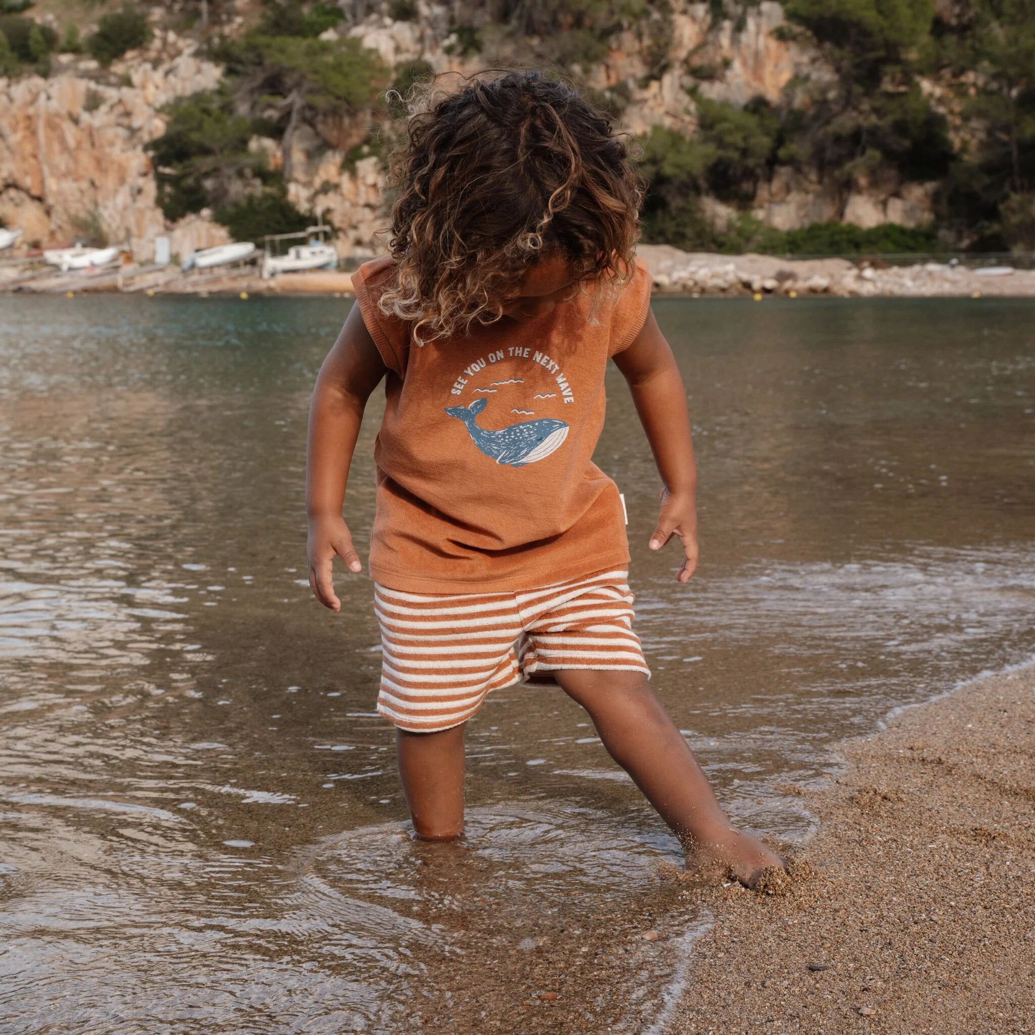 Shirt en short set - Bruin