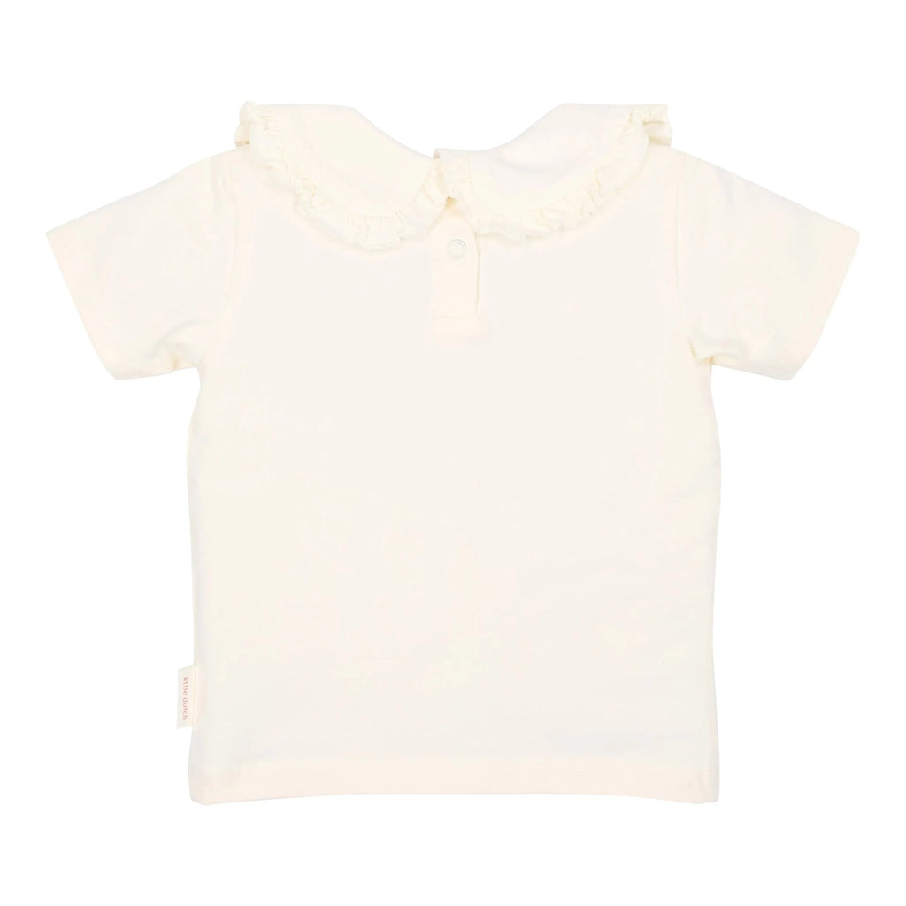 Shirt korte mouw met kraag - Wit