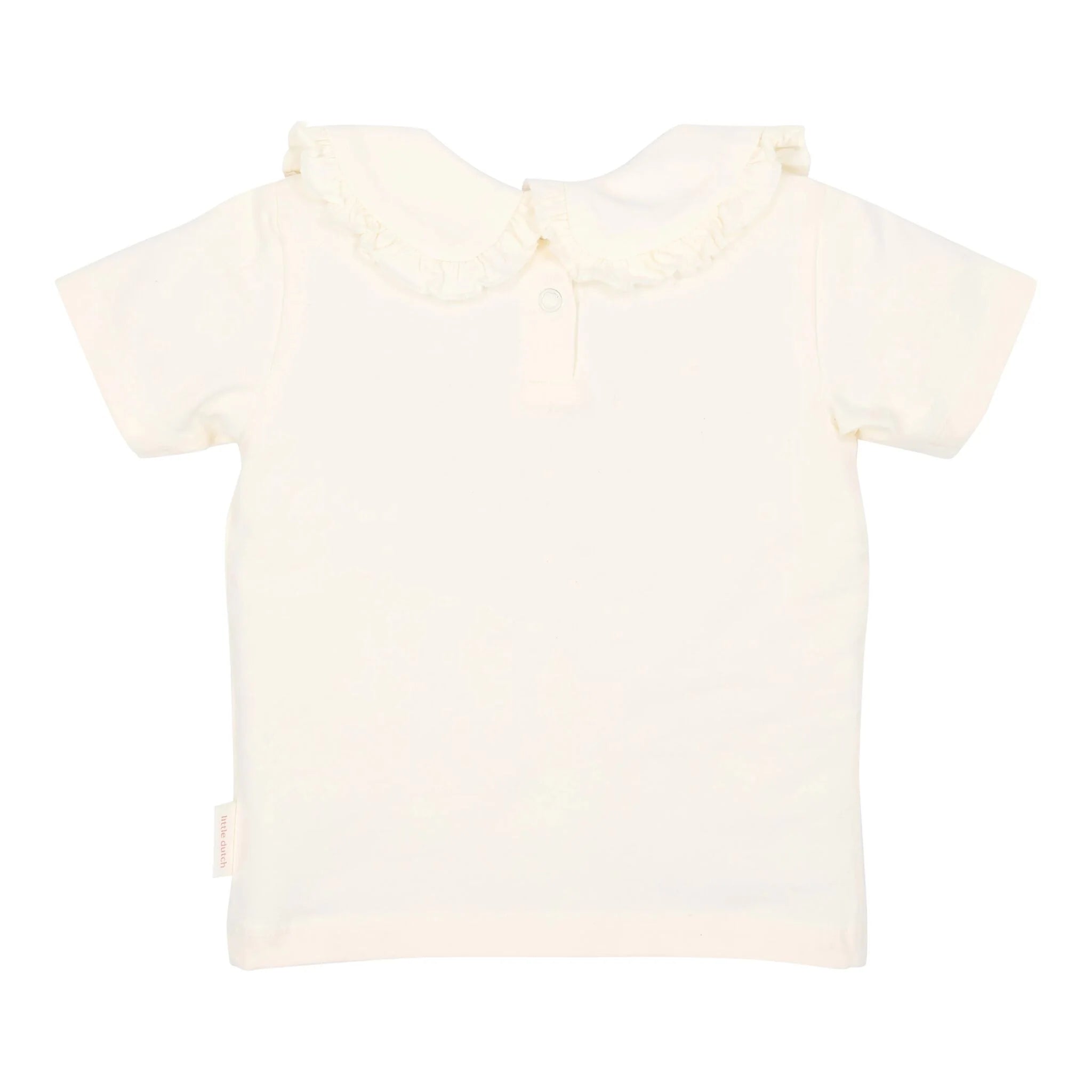 Shirt korte mouw met kraag - Wit