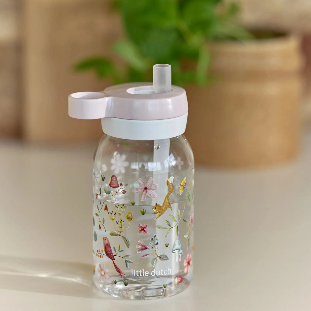 Mepal Drinkfles met rietje 450 ml - Roze