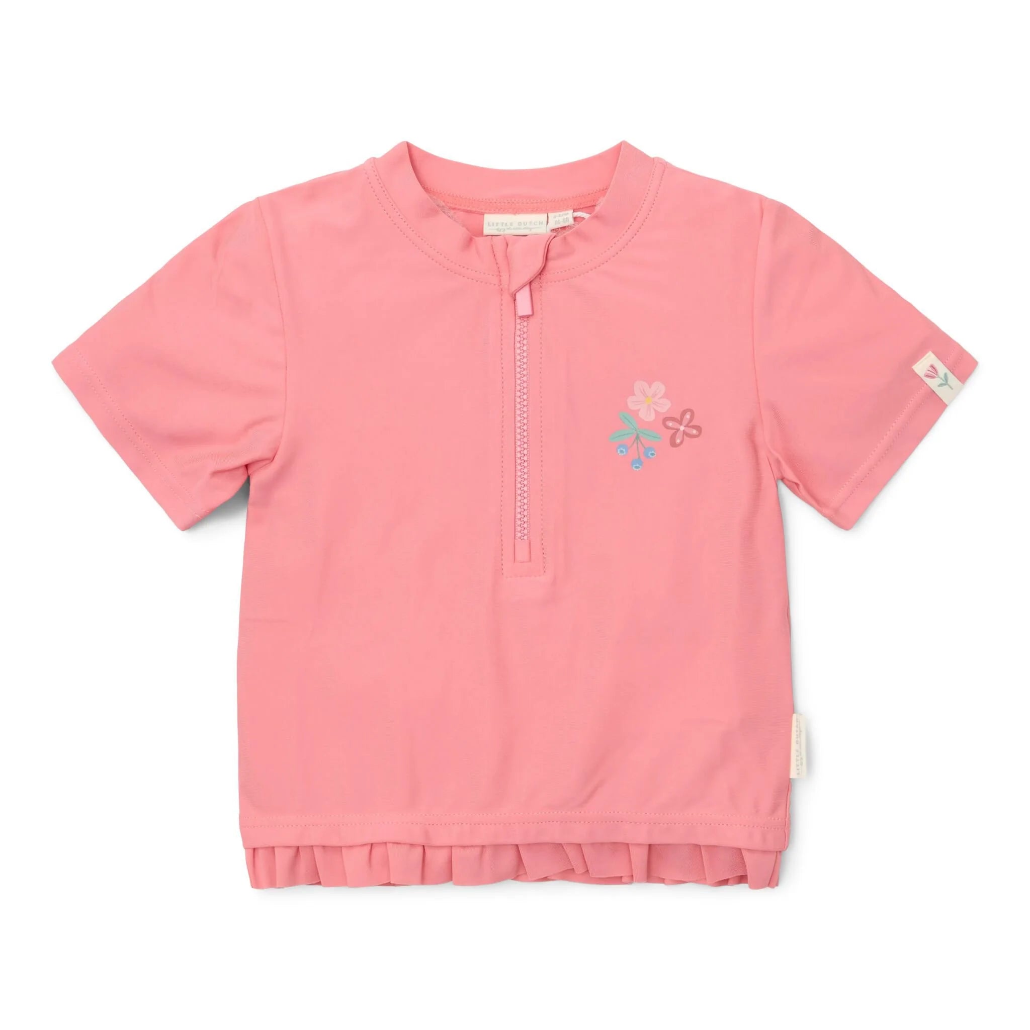 Zwemshirt korte mouw - Roze - Sunny Flowers
