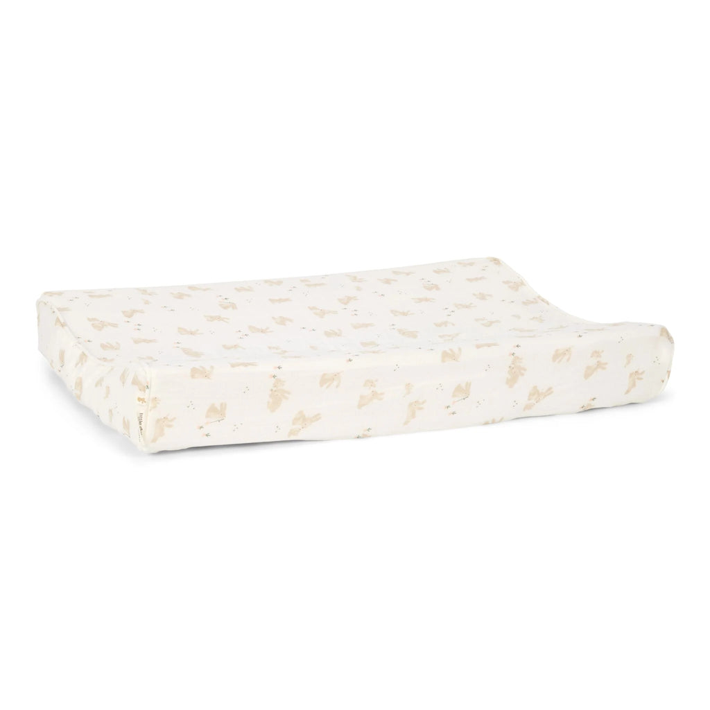 Aankleedkussenhoes - Wit - Newborn Naturals - Baby Bunny