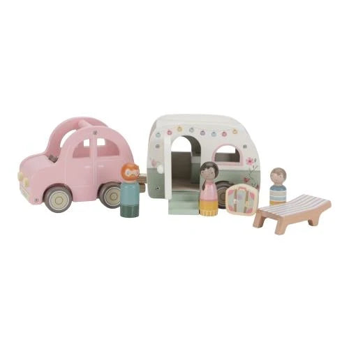 Speelgoed auto met caravan - Meerkleurig - Essentials