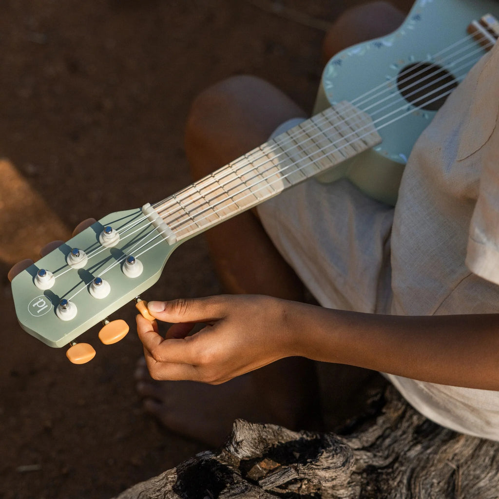 Houten gitaar - Groen - Safari Friends