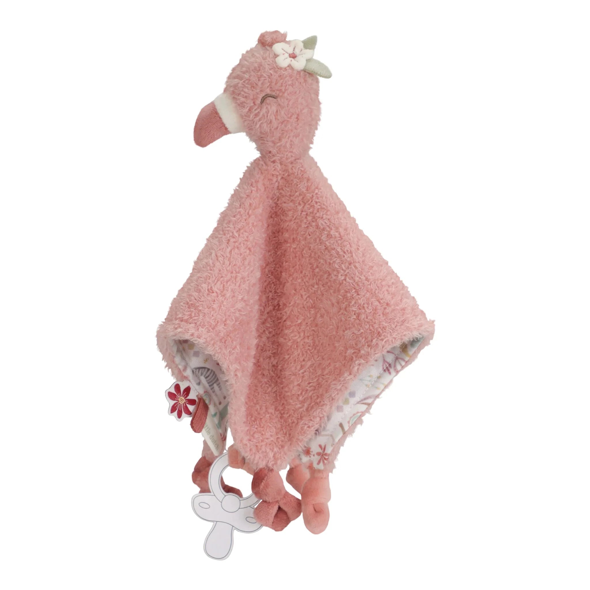 Knuffeldoekje Flamingo - Roze