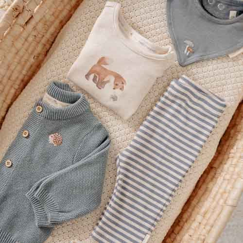 Shirt lange mouw - Zand - Forest Friends - Vosje