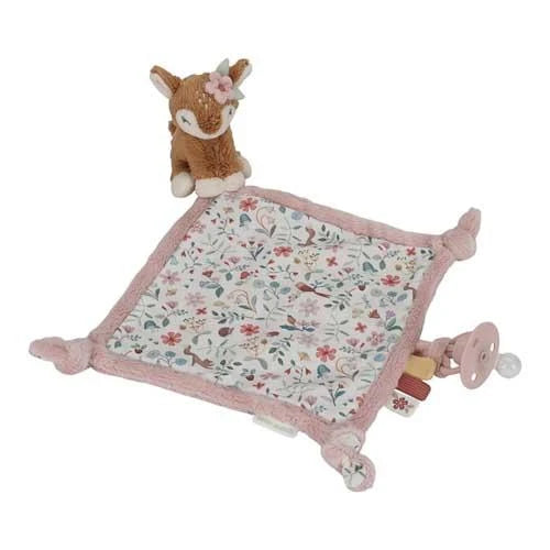 Knuffeldoekje print Hert - Roze - Fairy Garden