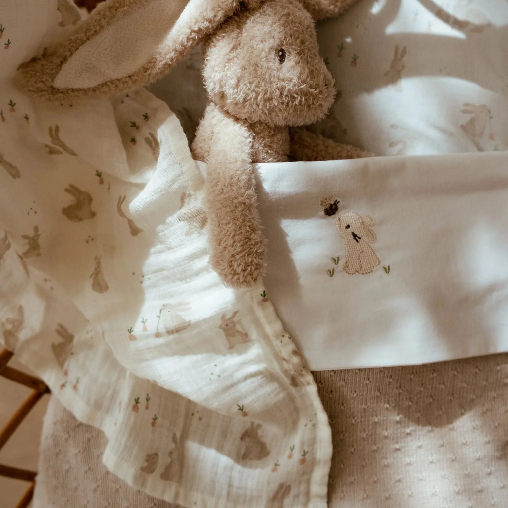 Swaddle - Wit - 120 cm - Newborn Naturals - Baby Bunny