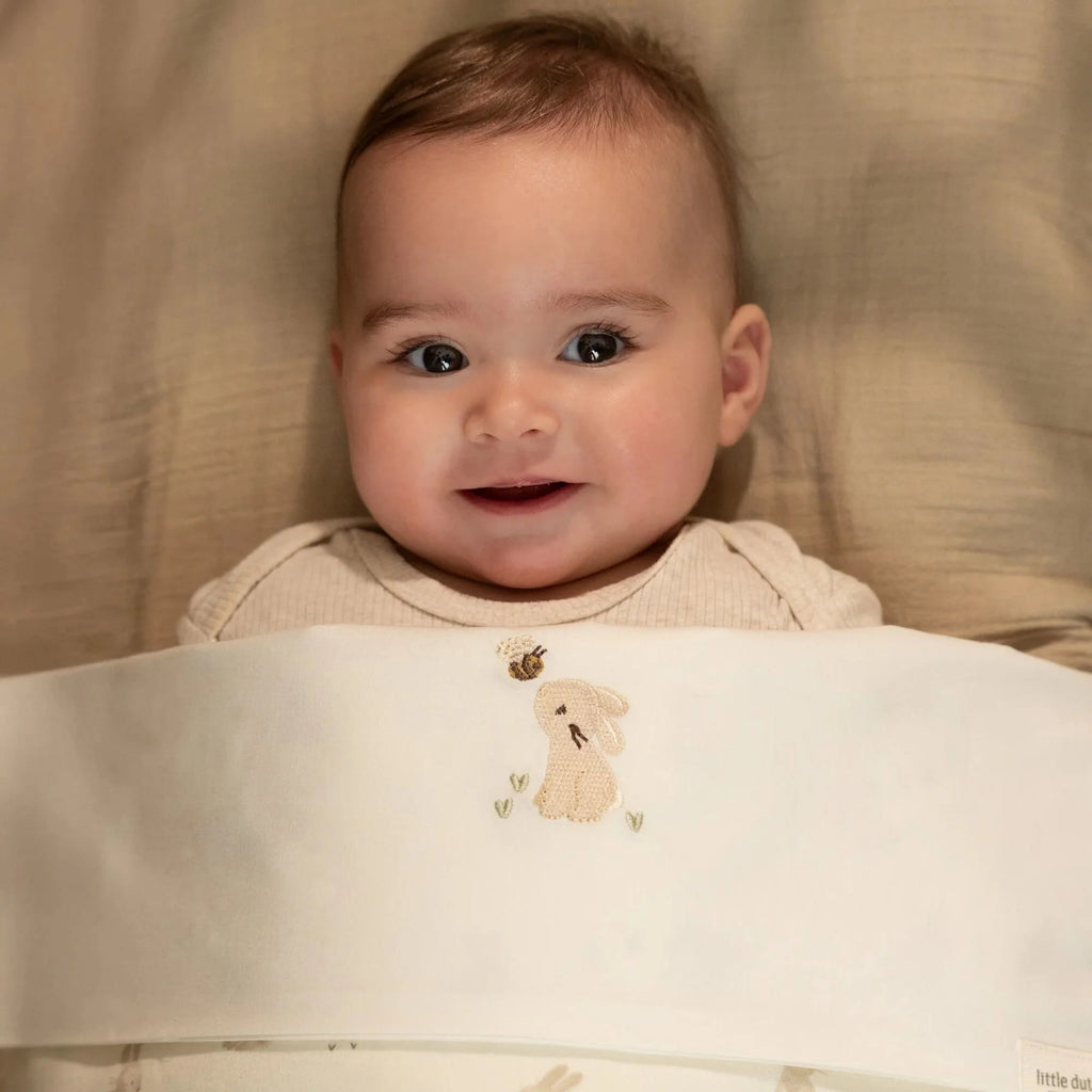 Ledikantlaken - Wit - Newborn Naturals - Baby Bunny