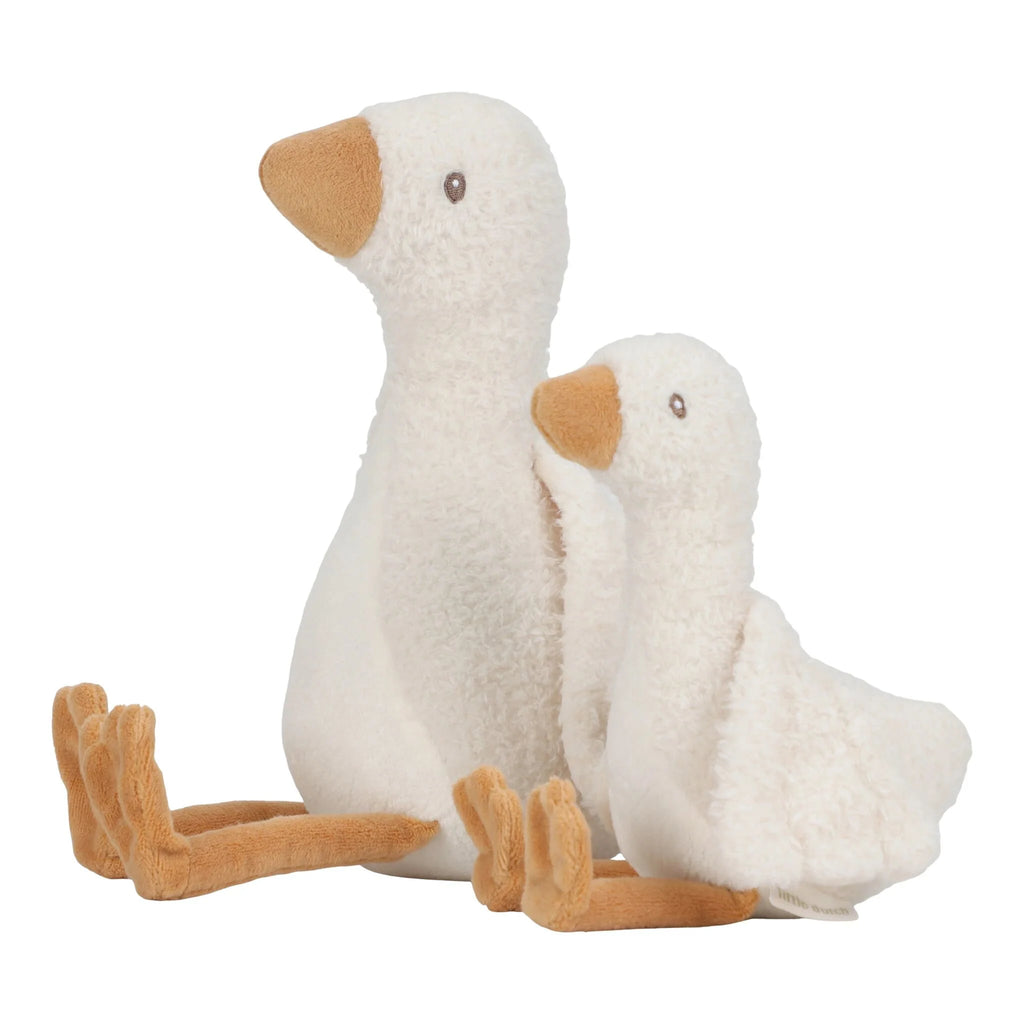 Knuffel Gans 25 cm - Wit - Little Goose